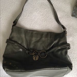 XOXO : LODEN green leather purse LIKE NEW